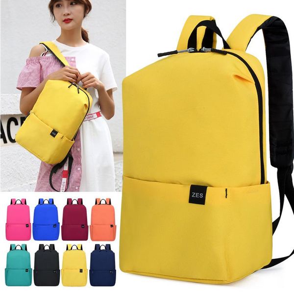 

capacity colorful backpack men's and women's bag light schoolbag backpack(35*23*13cm)