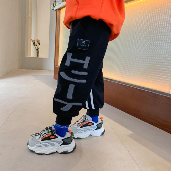 

children's pants baby boys casual pure cotton sports sweatpants spring 2021 fashion for older children trousers, Blue