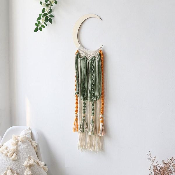 

tapestries macrame wall hanging dream catcher handmade woven tassel tapestry for kids room wedding decoration ornament craft gift