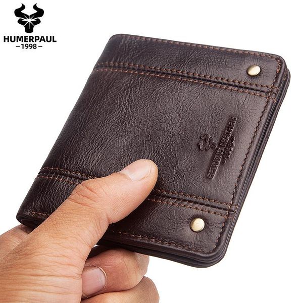 

wallets zzslhl minimalist slim genuine leather wallet for men bifold thin mini small male zipper coin purse compact money bag, Red;black