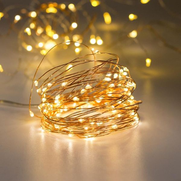

strings 8 modes waterproof battery box lights indoor fairy wedding led string with remote