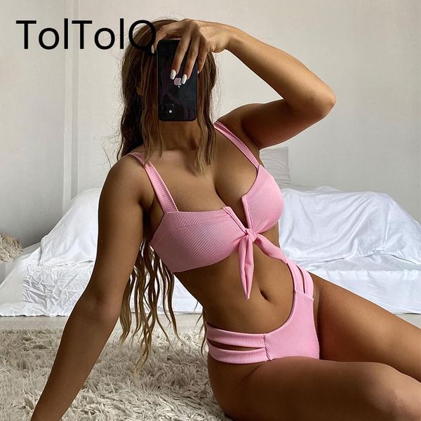 

women's swimwear bikini 2021 solid women swimsuit brazilian push up set bathing suit bandage summer beachwear, White;black