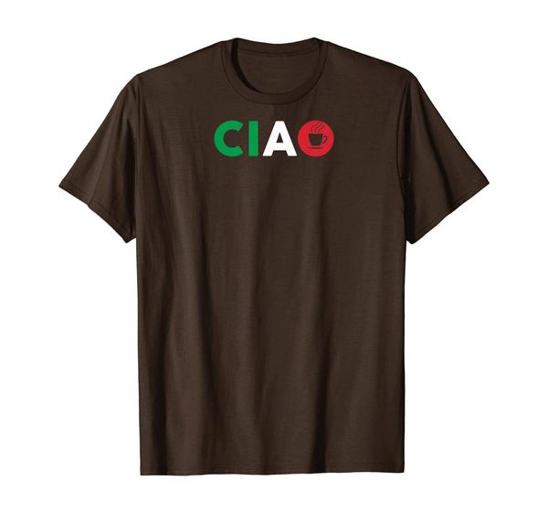 

ciao italian t-shirt i love italy bella italia espresso rome, White;black
