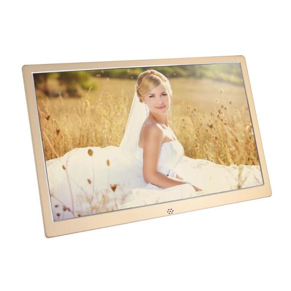 

digital po frames po 12" led frame 720p video/music/calendar/clock/txt player 1280* 800 resolution metal with hd interface
