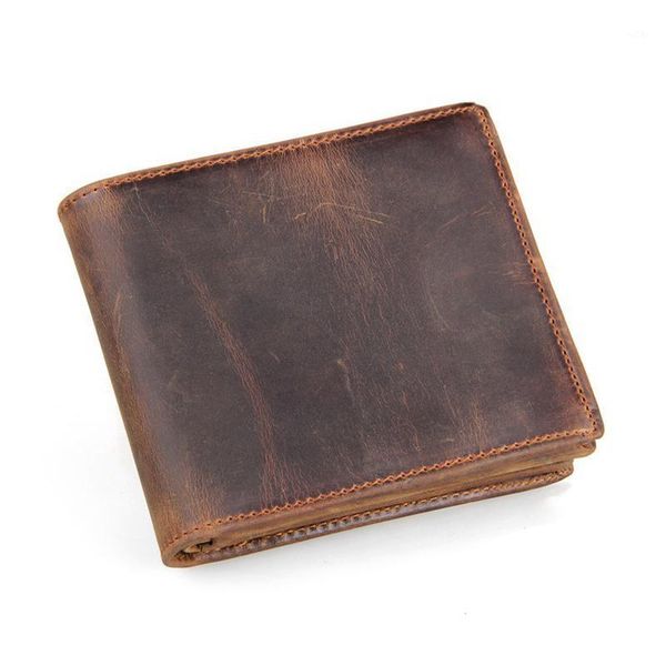 

wallets macwave 100% crazy horse leather men vintage cow genuine for cowboy grade1, Red;black
