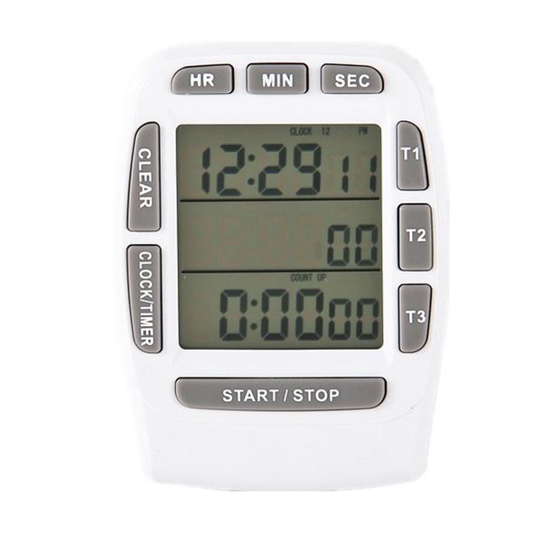 

multi-channel digital kitchen timer time countdown laboratory 3 channel timers 99 hours counting device atv parts