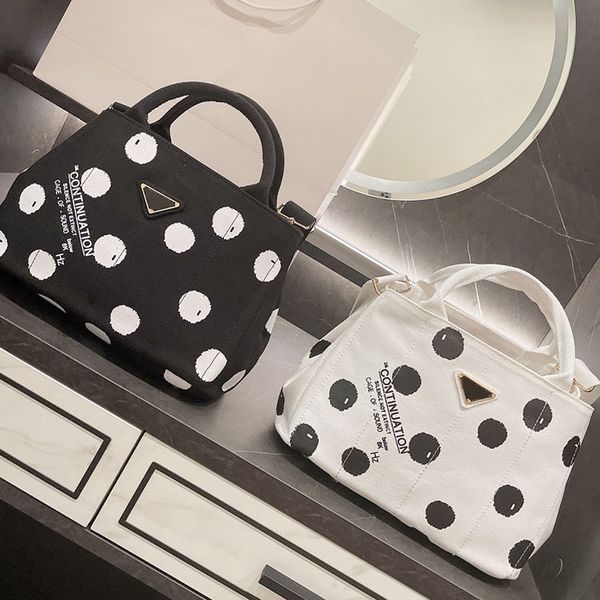 

designer canvas handbag shopping bags high capacity tote women shoulder crossbody bag with long strap