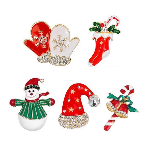 

napkin rings 6pcs alloy christmas series gloves snowman bell for holiday party table decor buckle