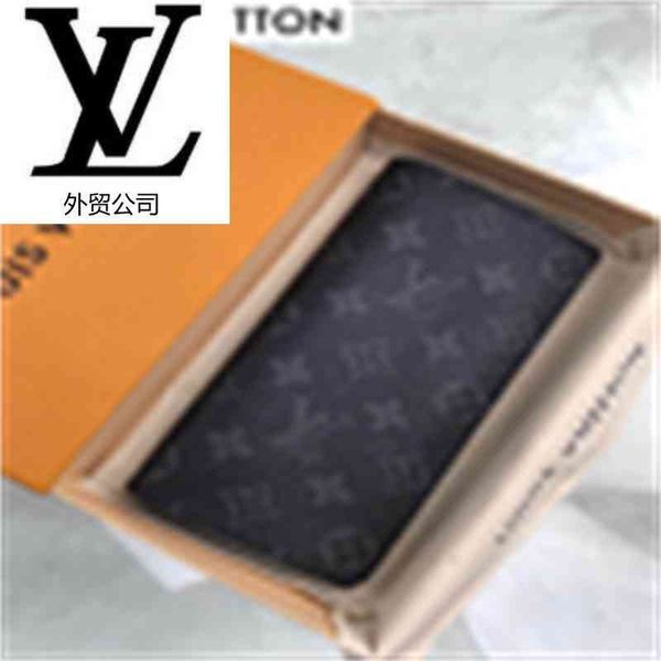 

card brand designer luxury c8bk lightning black flower long section wallet m61697 holders men long compact wallet chain wallets key purse cl
