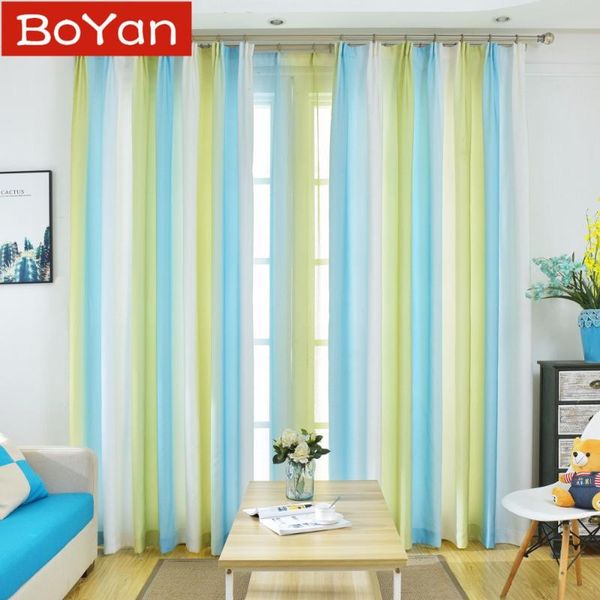 

curtain & drapes colorful fashion nice semi blackout window curtains for living room treament green tulle voile balcony sheer bedroom veil