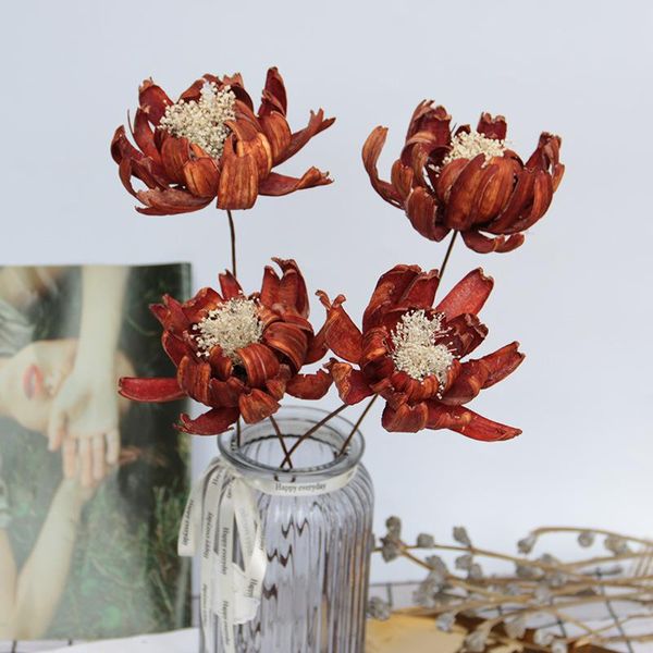 

decorative flowers & wreaths dried natural lotus flower wedding home living room flores secas naturale navidad decoración party chris