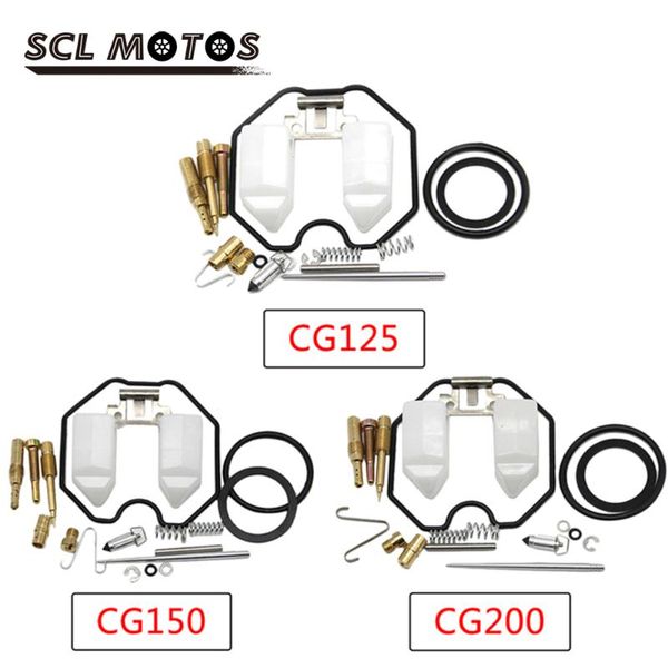 

motorcycle fuel system scl motos keihin pwk carburetor pz26 pz27 pz30 repair kits set cg125 cg150 cg200 carb for cg200~250cc motorbike part