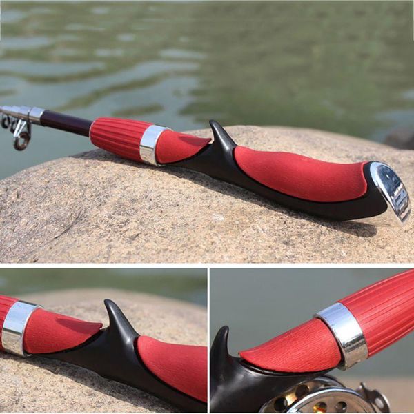 

boat fishing rods 1.4m 130g portable carbon spinning cast rod ice equipment