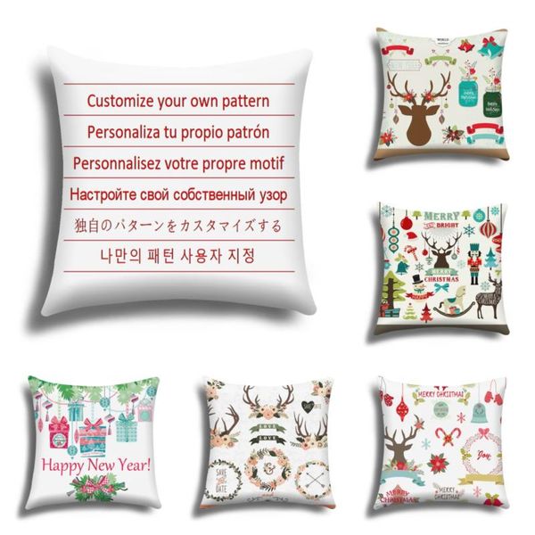 

cushion/decorative pillow home christmas decorations, autumn living room sofa short plush cushion cover 45*45, you can customize your patter