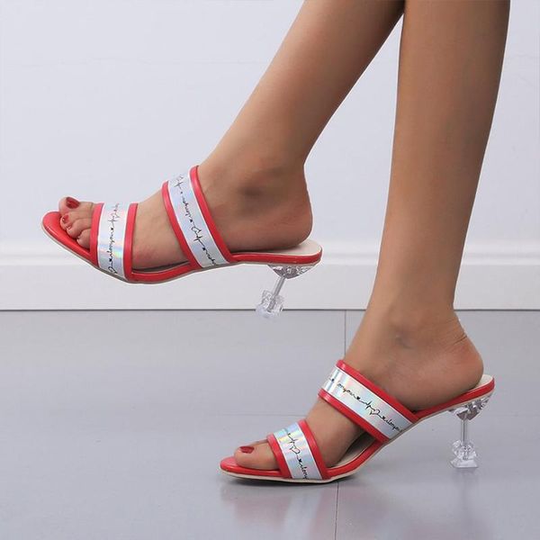 

dress shoes women slippers shinny female sandals open toe high heels 2021 fashion casual round lady pumps party, Black