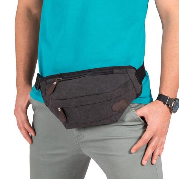 

canvas for men women water resistant large hiking waist bag bags