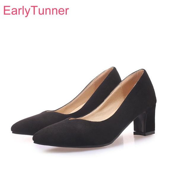 

dress shoes brand fashion black pink women nude formal pumps 2 inch heels lady ek93 plus big small size  30 43 45 48