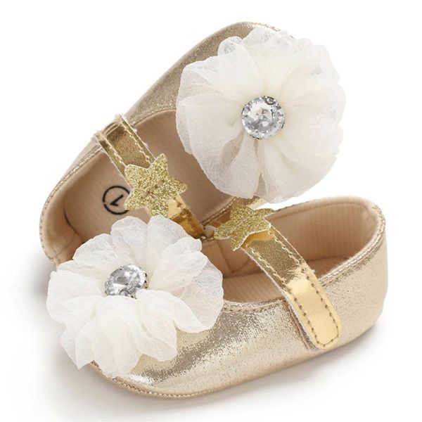 

first walkers 2021 pu baby shoes infant floral soft soled born girls princess prewalker