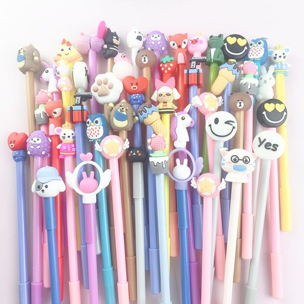 

three-dimensional cartoon double-sided neutral pen cute girl heart 0.5 black student office stationery activity prize gift