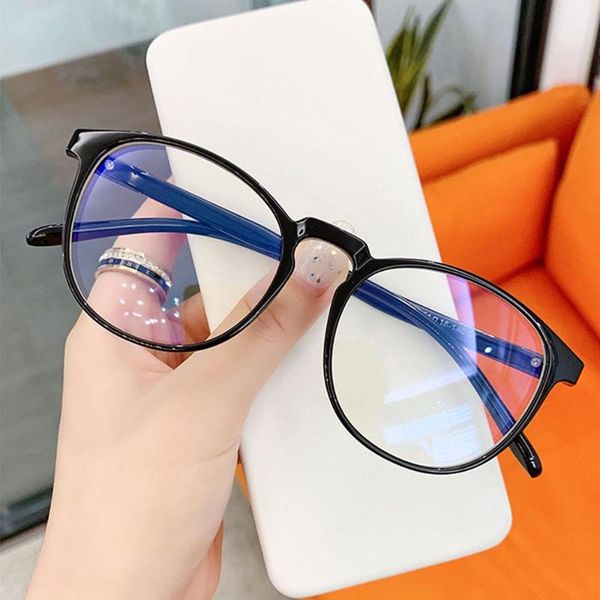 

sunglasses fashion round frame ultralight vision care anti-uv blue rays glasses computer goggles eyewear eyeglasses, White;black