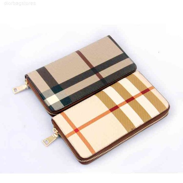 

wallet hanchao long women's fashion stripe contrast color handbag high-end leather bag zero, Red;black