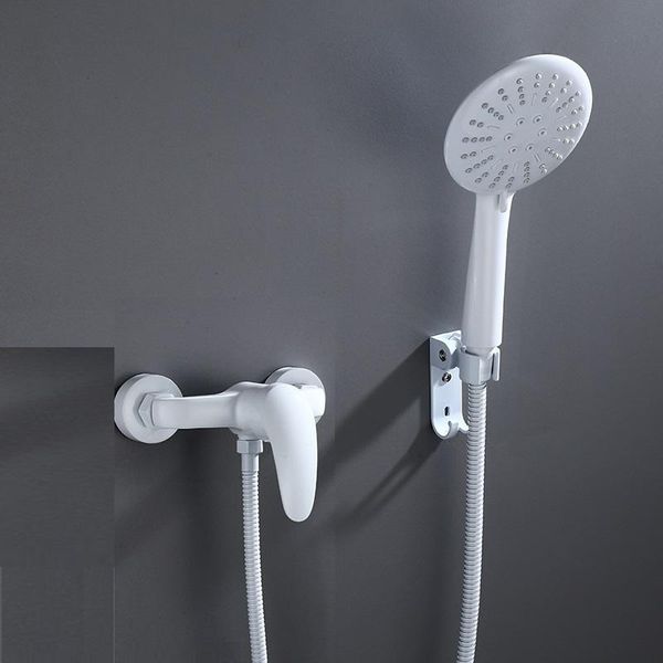 

bathroom shower sets mttuzk wall mounted solid brass hand set faucet cold bath kit white shoer torneiras