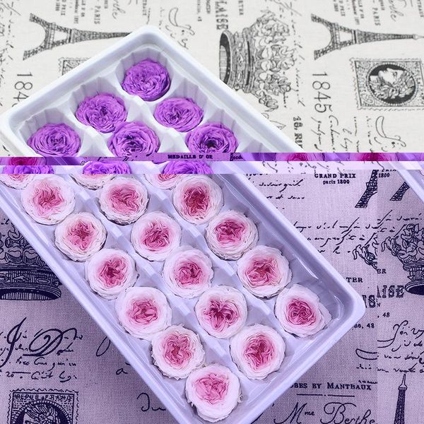 

21pcs/box preserved fresh flower austin rose immortal real flowers in box party decorations wedding home decor class a decorative & wreaths