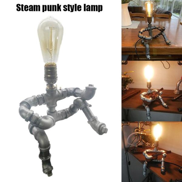 

table lamps steampunk style lamp student playing guitar posture bedroom living room creative personality light vc