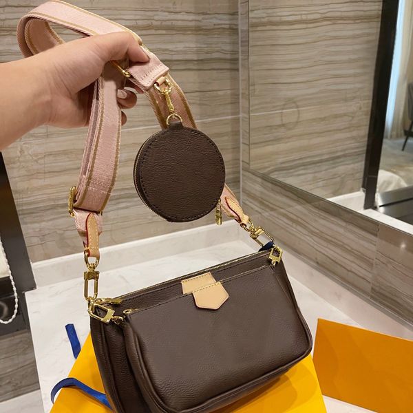 

women leather bags classic fashion handbags with coin purse multipurpose purses golden zippy brown flower mini wallet 3 pieces set crossbody