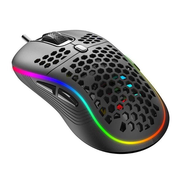 

hollow out led light adjustable dpi desklapusb wired gaming mouse simple convenient fashionable and durable mice