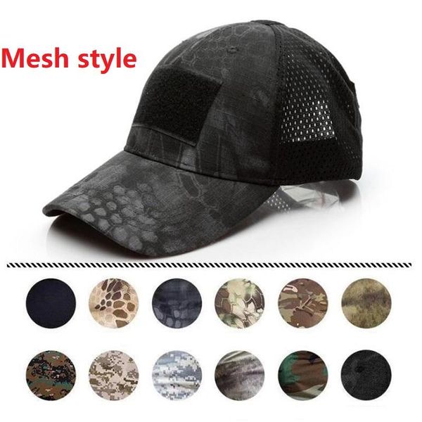 

summer outdoor camouflage us army tactic mesh baseball caps digital acu special force green snapback hat disguise hats, Black;white