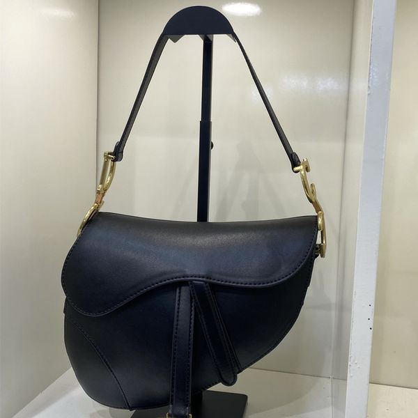

2021 fashion leather saddle totes bag luxury all-match elegant one-shoulder bags plain artwork diagonal handbag cell phone pocket tote