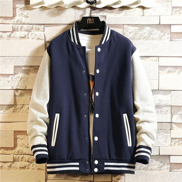 

men's jackets ins hip hop baseball uniform bomber for 2021 janpanese streetwear casual autumn spring, Black;brown
