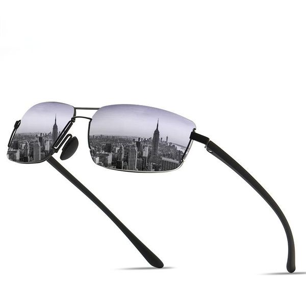 

sunglasses style men's rimless rectangular, White;black