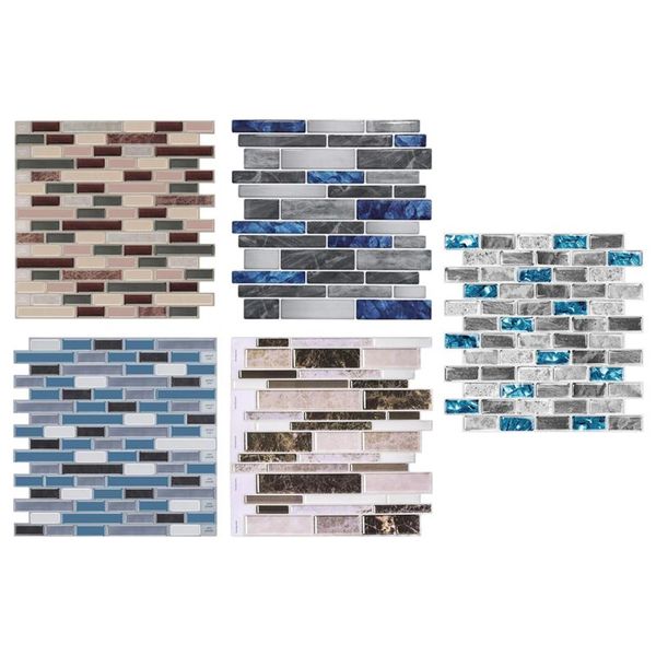 

wall stickers marble texture self-adhesive tile backsplash tiles wallpaper for kitchen bathroom diy decorative