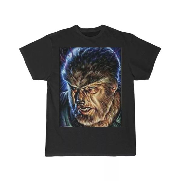 

werewolf universal monsters men's short sleeve tee, White;black