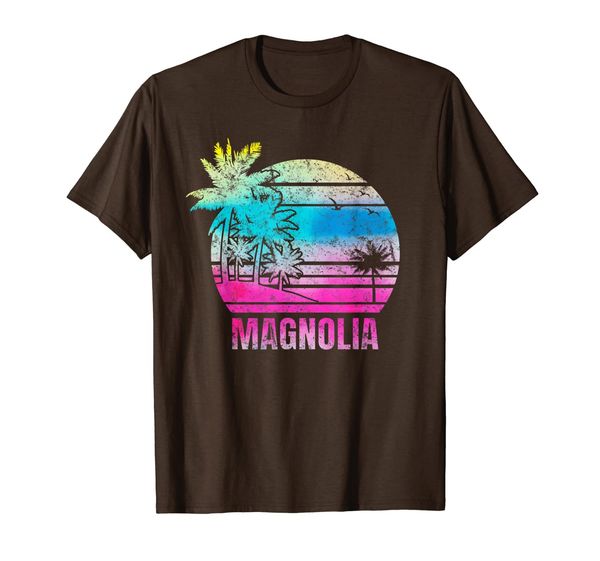 

magnolia beach shirt texas vacation souvenir t-shirt, White;black