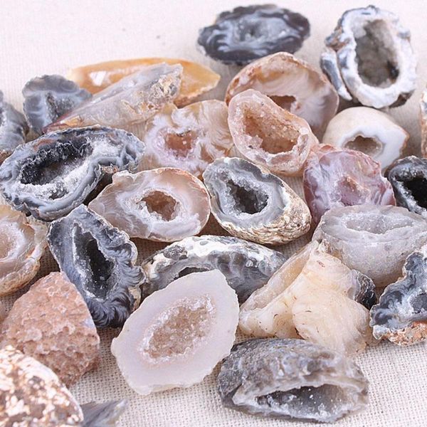 

other home decor 1pc mini irregular natural agate geode crystal stones slice geometric stone pendant for jewelry making diy necklace 1-3.5cm