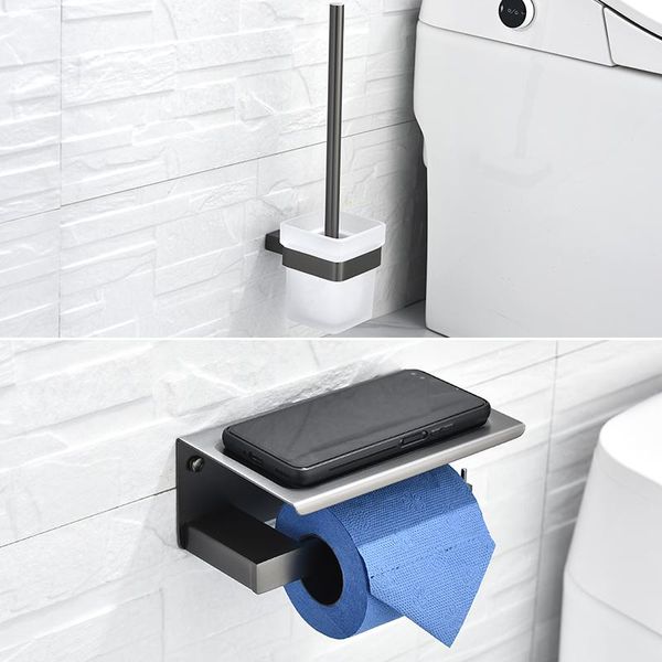 

bath accessory set bathroom accessories stainless steel polish toilet paper holder brush