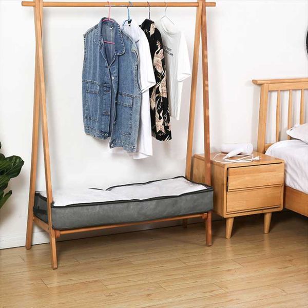 

storage bags 1 piece rectangle quilt clothes non-woven bedding blanket tidy dustproof luggage organizer case 103x45x15cm