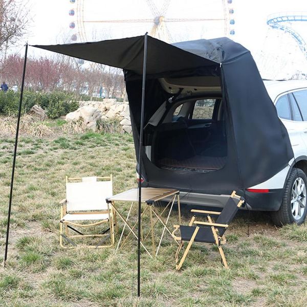 

tents and shelters car trunk tent rear extension tarp tail sunshade rainproof awning for barbecue camping equipment