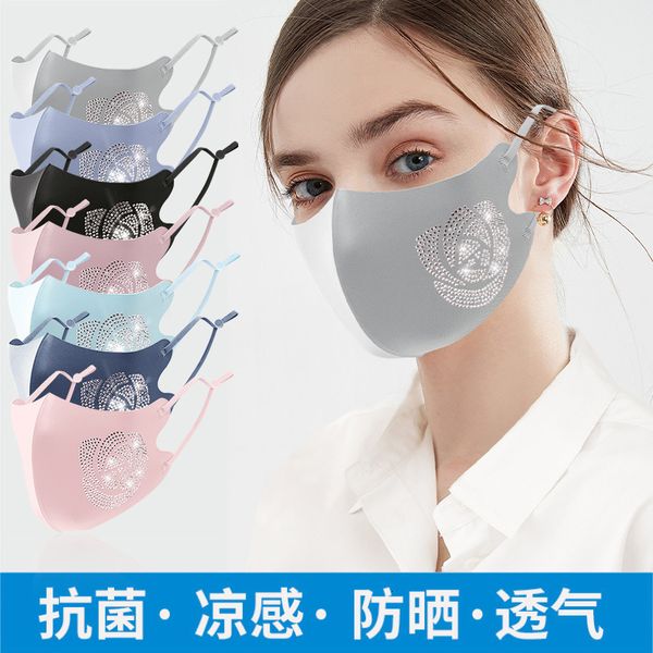 

ice cloth washable water flash drill summer dust and sunscreen breathable mask