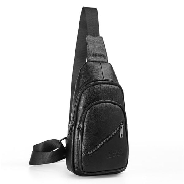 

wallets style shoulder bags for men genuine leather designer crossbody male multifunction chest pack waist bag, Red;black
