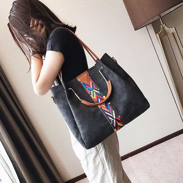 

cross body two-piece bag leather shoulder bags 2021 women's brand contrast color for women luxury hand
