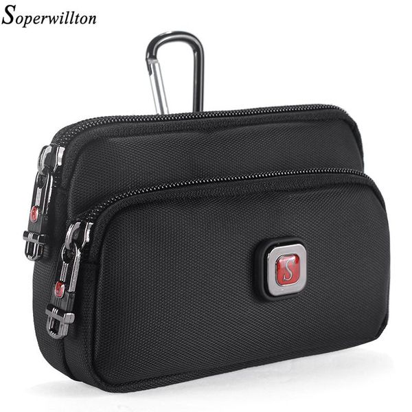

waist bags soperwillton packs men women fanny pack drop mobile phone bag wateproof 1680d oxford male female #801