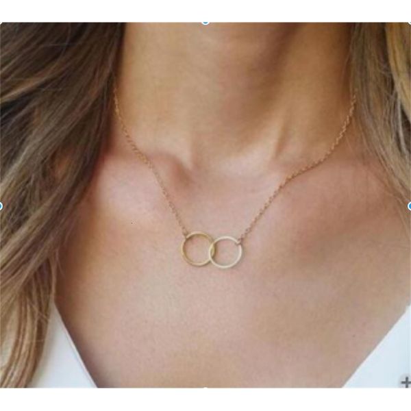 

gold necklace with simple metal alloy clavicle chain, Silver