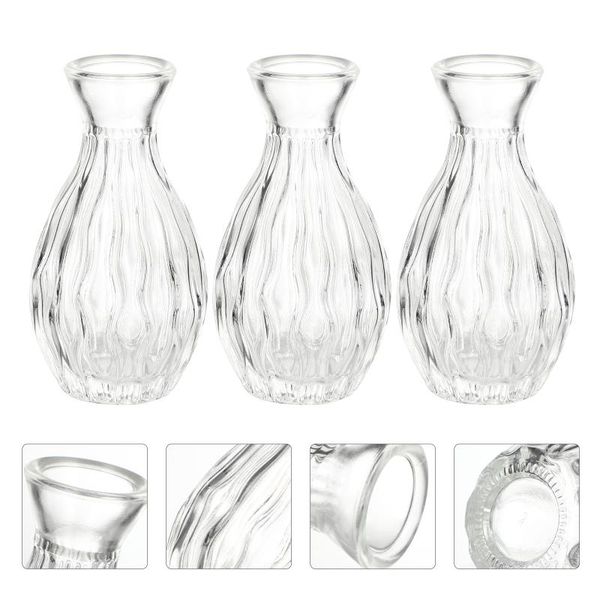 

storage bottles & jars 3pcs glass diffuser transparent room decoration