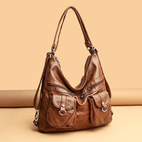 

evening bags fashion designer women bag vintage leather shoulder for large capacity female handbag crossbody lady purse