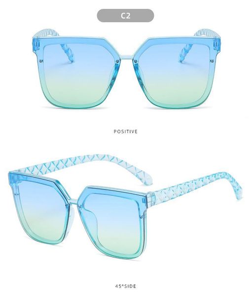 

outdoor eyewear sunglasses men women square glasses large frame gafas shades female gradient