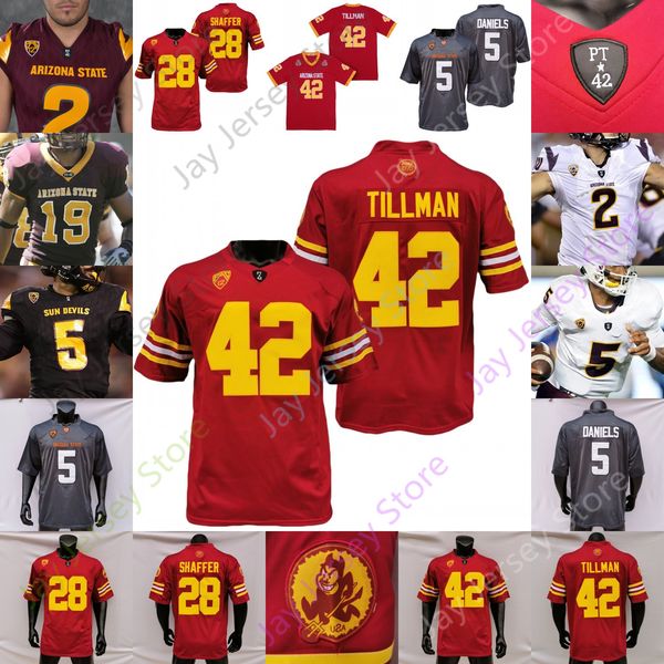 

arizona state asu ncaa college football jersey pat tillman emory jones xazavian valladay daniyel ngata kyle soelle robertson swinson moore e, Black
